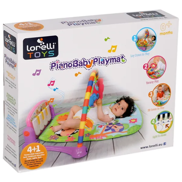 Covoraş pentru joc Lorelli PLAYMAT PIANO GYM (10300260002) 0+/ Transformer/ Pink photo 2 Covoraş pentru joc Lorelli PLAYMAT PIANO GYM (10300260002) 0+/ Transformer/ Pink photo 2
