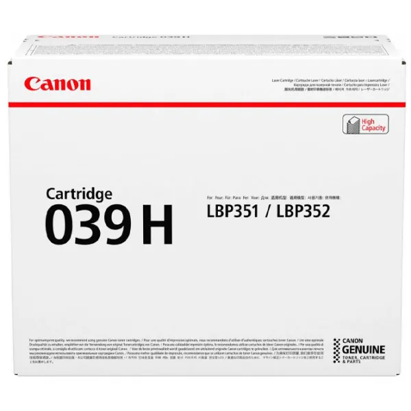 Cartuş Canon CRG-039 H Black/ Original/ Laser photo 2
