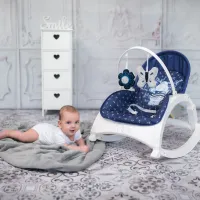 Leagăn pentru bebeluși Lorelli Alex with table (10110121998) 18 kg/ Dark Blue photo 5