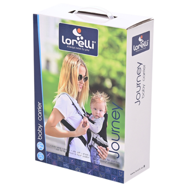 Marsupiu pentru copii Lorelli BABY CARRIER JOURNEY (10010120002) 9 kg/ Dark Blue photo 2