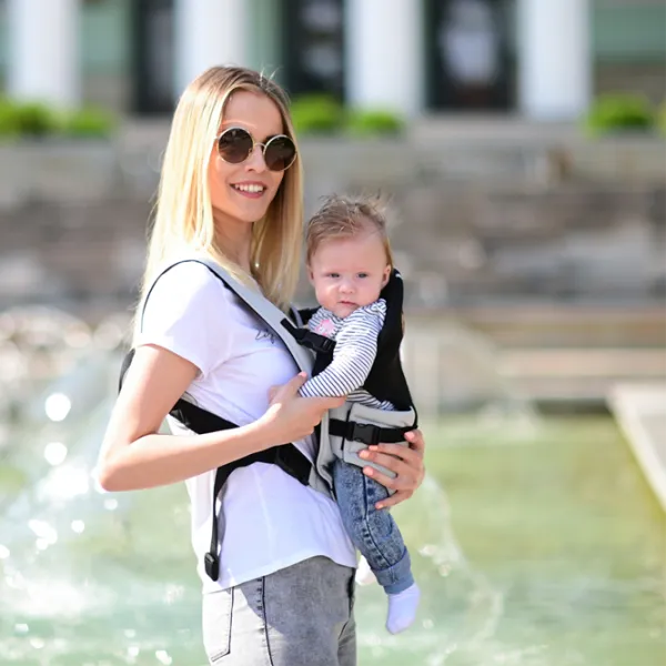 Marsupiu pentru copii Lorelli BABY CARRIER JOURNEY (10010120002) 9 kg/ Dark Blue photo 3