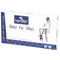 Marsupiu pentru copii Lorelli BABY WALK SAFETY HARNESS STEP BY STEP (10010140002) 13 kg/ Dark Blue photo 2