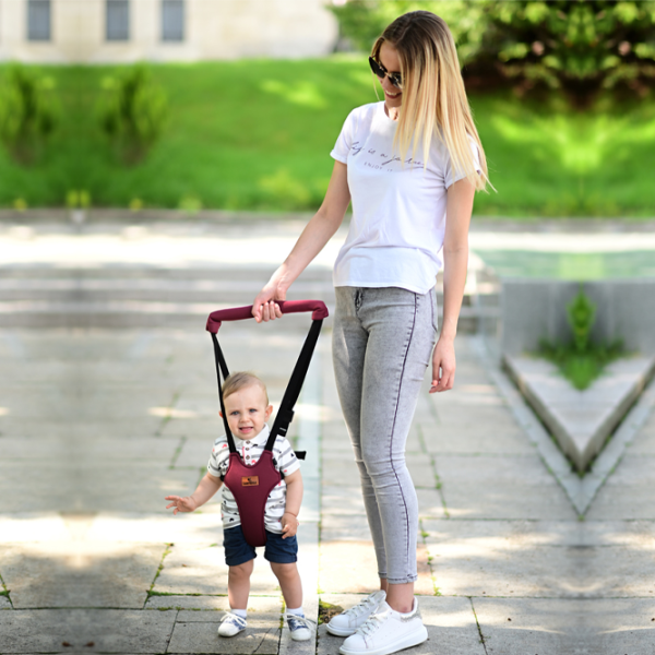 Marsupiu pentru copii Lorelli BABY WALK SAFETY HARNESS STEP BY STEP (10010140002) 13 kg/ Dark Blue photo 3