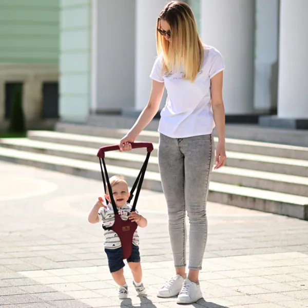 Marsupiu pentru copii Lorelli BABY WALK SAFETY HARNESS STEP BY STEP (10010140004) 13 kg/ Dark Gray photo 4