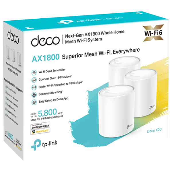 Усилитель сигнала TP-Link Deco X20 Mesh Wi-Fi/ Белый photo 5