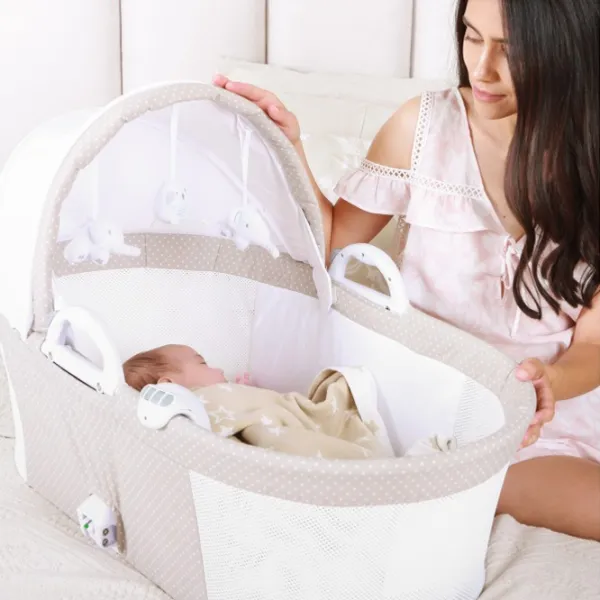 Pat pentru copii Kikka Boo Welcome Baby (31003010064) 0 luni - 6 luni/ Beige photo 7