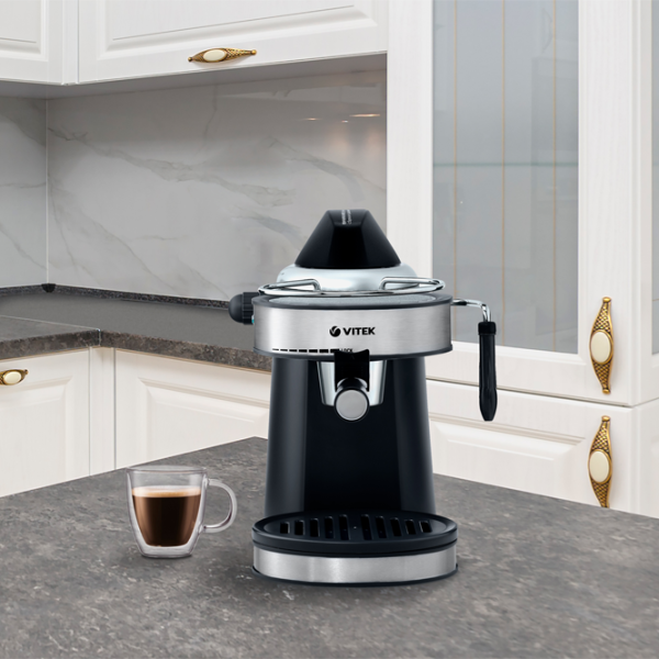 Espressor Vitek VT-1510 Рожковая / 0.24 л / Черный photo 6