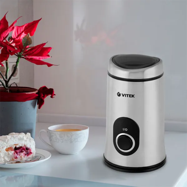 Râșniță de cafea Vitek VT-1546 Cuțit rotativ/ 50 g/ Gray photo 6