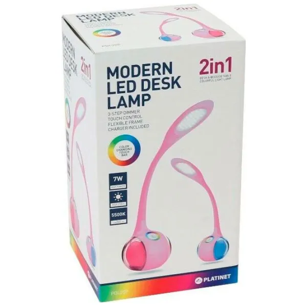 Lampă de masă Platinet PDL20 Pink photo 3