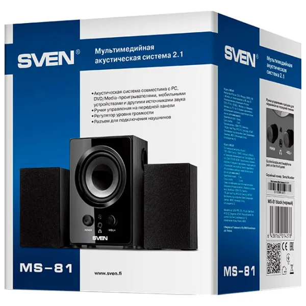 Аудиосистема Sven MS-81 9 Вт/ Черный photo 4