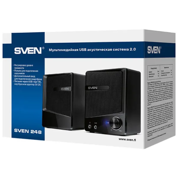 Sistem audio Sven 248 6 W/ Black photo 3