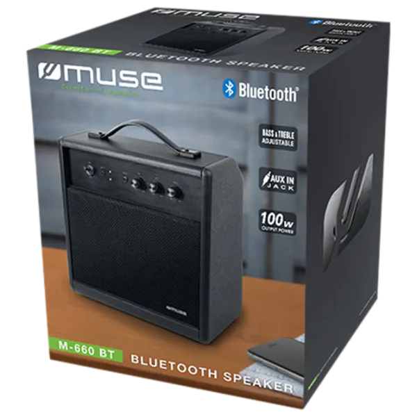 Boxă portabilă Muse M-660BT 100 W/ Black photo 2