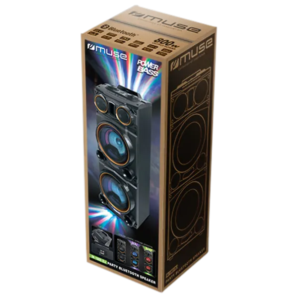 Колонка для вечеринок Muse M-1998 DJ 800 W/ Черный photo 3