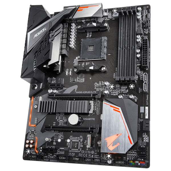 Placă de bază Gigabyte B450 AORUS ELITE 1.1 ATX/ AMD B450 photo 2