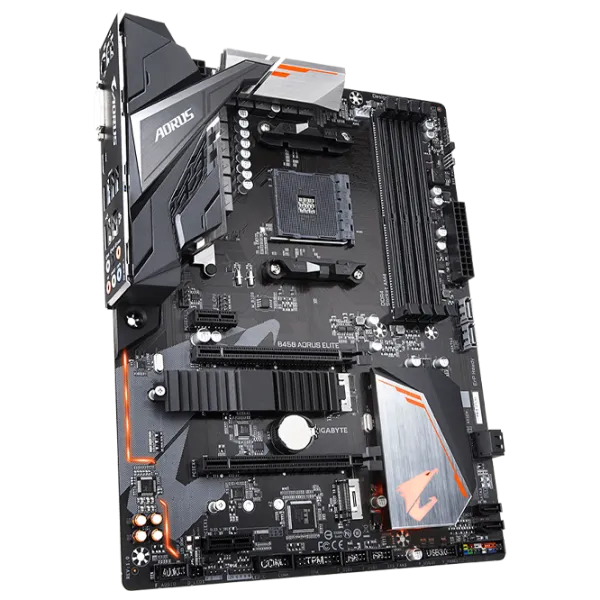 Placă de bază Gigabyte B450 AORUS ELITE 1.1 ATX/ AMD B450 photo 3