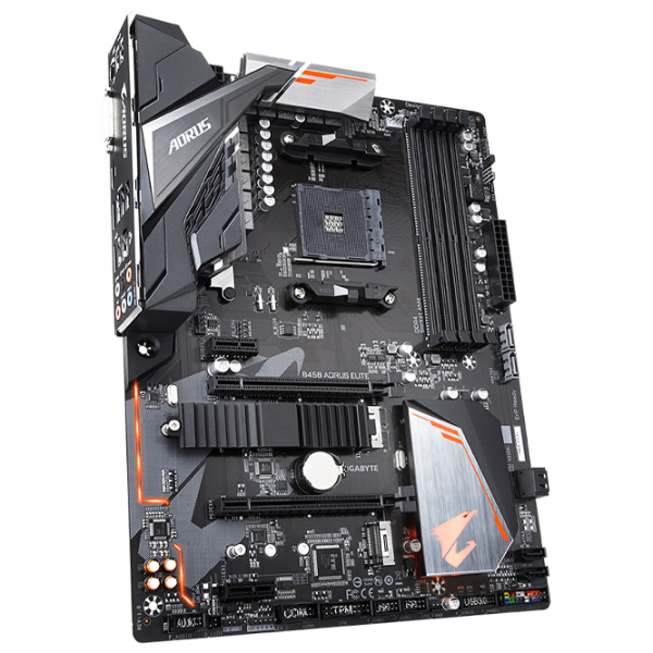 Placă de bază Gigabyte B450 AORUS ELITE 1.1 ATX/ AMD B450 photo 3