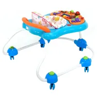 Premergător Glamvers Baby Walker Happy Friends 2 in 1 (97942) Clasic/ Blue photo 2