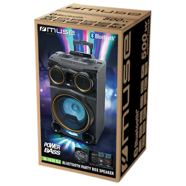 Колонка для вечеринок Muse M-1938 DJ 500 W/ Черный photo 4
