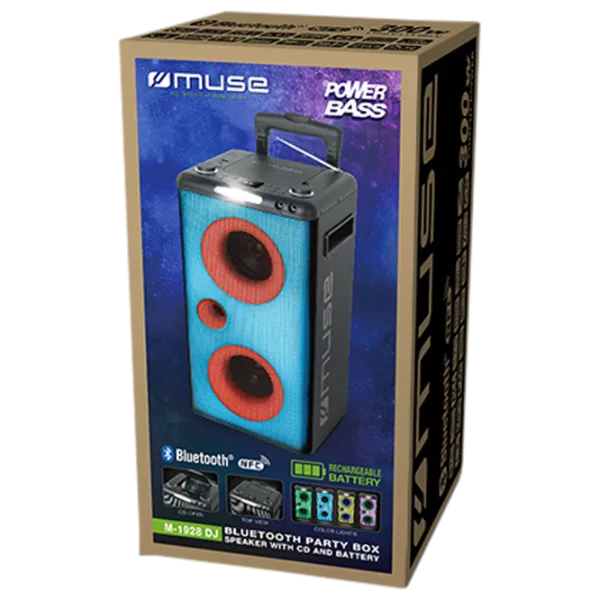 Колонка для вечеринок Muse M-1928 DJ 300 Вт/ Черный photo 4