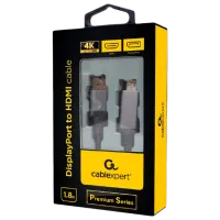 Кабель видео Cablexpert HDMI + DisplayPort 1.8 м/ Черный photo 2