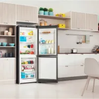 Frigider Indesit ITS 4160 S cu congelator jos 257 l / 167 cm / Silver photo 6