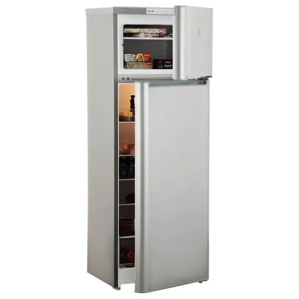 Frigider Indesit TIAA 16 S cu congelator sus 296 l / 167 cm / Silver photo 3