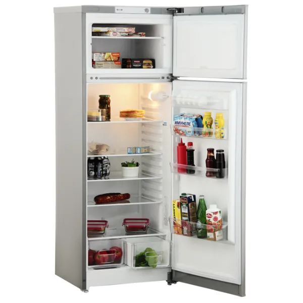 Frigider Indesit TIAA 16 S cu congelator sus 296 l / 167 cm / Silver photo 4
