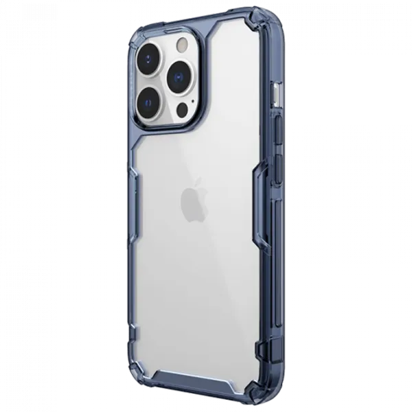 Husă pentru smartphone Apple iPhone 13 Pro Max Nillkin/ Back/ TPU/ PC/ Transparent Blue photo 3