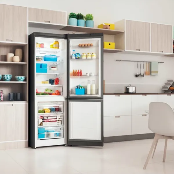 Frigider Indesit ITI 5181 S cu congelator jos 298 l / 185 cm / Silver photo 6