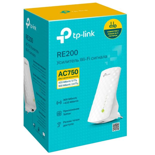 Усилитель сигнала TP-Link RE200 Экстендер/ Белый photo 4