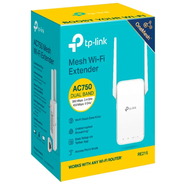 Усилитель сигнала TP-Link RE215 Экстендер/ Белый photo 4