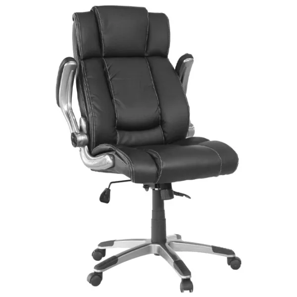 Fotoliu de birou DecoPrim BX-3702 Piele artificială/ Black photo 2