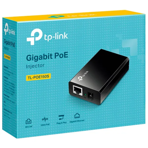 PoE адаптер TP-Link TL-PoE150S PoE адаптер/ Черный photo 3