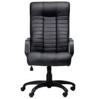 Fotoliu de birou DecoPrim Atlantis Piele artificială/ Black photo 2