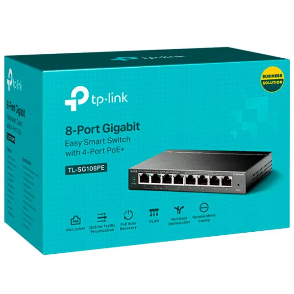 PoE Switch TP-Link TL-SG108PE Black photo 4