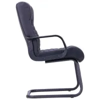 Fotoliu de birou DecoPrim Atlantis CF Piele artificială/ Black photo 3