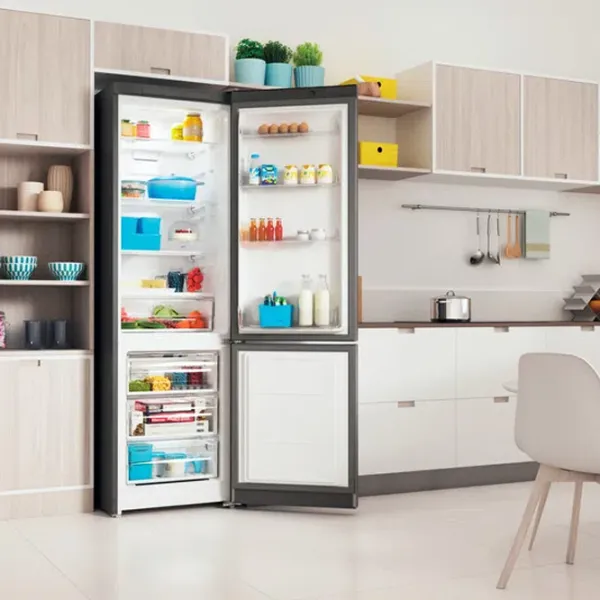 Frigider Indesit ITS 5200 X cu congelator jos 324 l / 196 cm / Inox photo 7