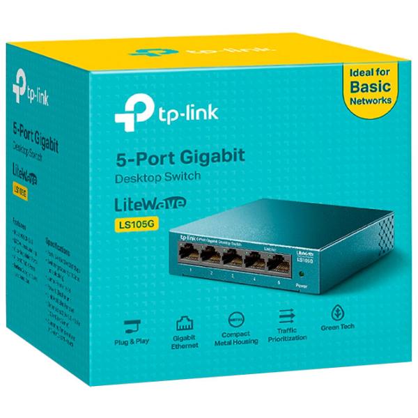 Switch TP-Link LS105G Blue photo 3