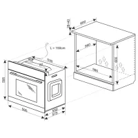 Cuptor încorporabil Hansa BOEIS694077 3600 W/ Inox photo 3