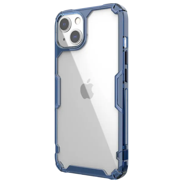 Husă pentru smartphone Apple iPhone 13 Nillkin/ Back/ TPU/ PC/ Transparent Blue photo 2