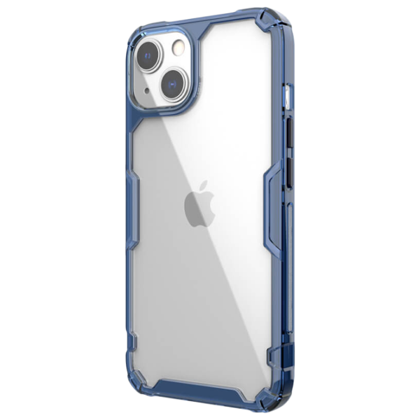 Husă pentru smartphone Apple iPhone 13 Nillkin/ Back/ TPU/ PC/ Transparent Blue photo 2