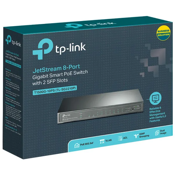 Switch TP-Link TL-SG2210P Black photo 6