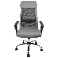 Fotoliu de birou DecoPrim F-65 Pânză/ Gray photo 3