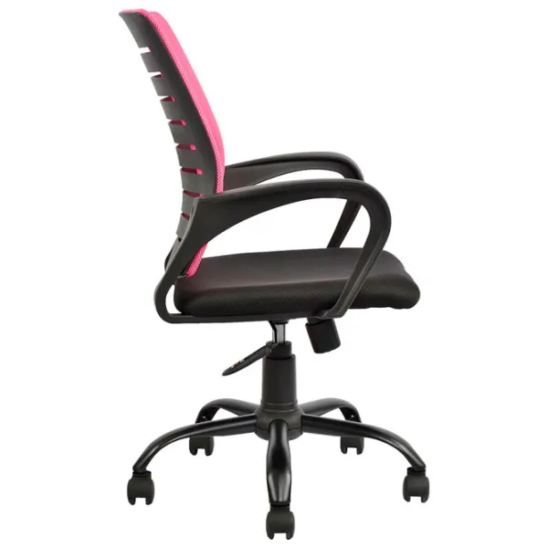 Fotoliu de birou DecoPrim F-5014 Plasă acrilică/ Pink photo 3