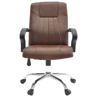 Fotoliu de birou DecoPrim F-11 Piele artificială/ Brown photo 2