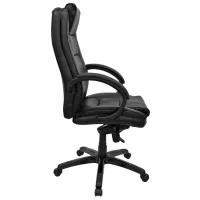 Fotoliu de birou DecoPrim BX-3796 Piele/ Black photo 3