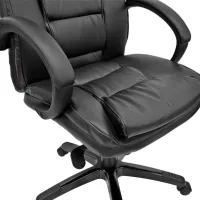 Fotoliu de birou DecoPrim BX-3796 Piele/ Black photo 5