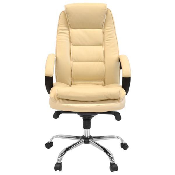 Fotoliu de birou DecoPrim BX-3796 Piele/ Beige photo 2