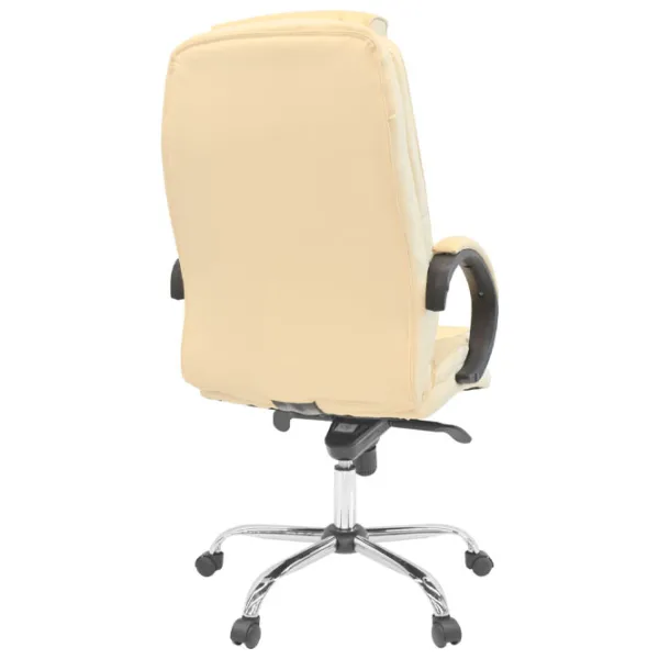 Fotoliu de birou DecoPrim BX-3796 Piele/ Beige photo 3