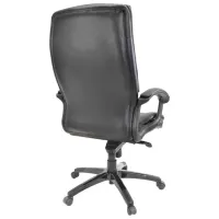 Fotoliu de birou DecoPrim BX-3671 Piele/ Black photo 3